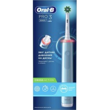 ORAL-B Зубная щетка электрическая Pro 3/D505.513.3 CrossAction голубой