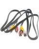 Кабель RCA REXANT (17-0204) ШНУР 3 RCA - 3 RCA - 3 м