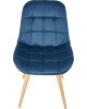 Стул обеденный POLINI Home Verona SD, синий-натуральный (2 кор.)