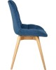 Стул обеденный POLINI Home Verona SD, синий-натуральный (2 кор.)