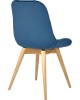 Стул обеденный POLINI Home Verona SD, синий-натуральный (2 кор.)