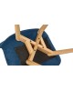 Стул обеденный POLINI Home Verona SD, синий-натуральный (2 кор.)