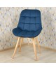 Стул обеденный POLINI Home Verona SD, синий-натуральный (2 кор.)
