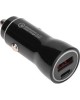 Rexant (18-1200) Автозарядка в прикуриватель АЗУ USB-A (QC 3.0)+USB-C (PD), 38Вт черная