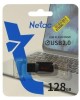 NETAC Флеш Диск 128GB U197 NT03U197N-128G-20BK USB2.0 черный/красный