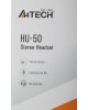 A4TECH Гарнитура HU-50, для компьютера, накладные, проводные, черный