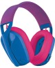 LOGITECH Гарнитура игровая G435, для компьютера и игровых консолей, накладные, Bluetooth/радио, голубой / розовый [981-001065]