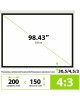 CACTUS Экран SIlverMotoExpert CS-PSSME-200X150-WT, 200х150 см, 4:3, настенно-потолочный белый