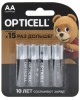 OPTICELL Батарея Basic LR6 AA (4шт) блистер