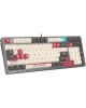 A4TECH Клавиатура Bloody S98 Pixels Green, USB, без русского алфавита, белый бежевый