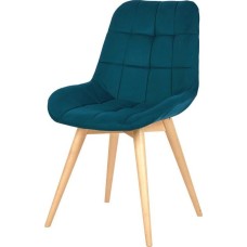Стул обеденный POLINI Home Verona SD, темно-бирюзовый - натуральный (2 кор.)