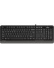A4TECH Клавиатура Fstyler FK10, USB, черный серый [fk10 grey]