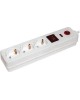 IEK Сетевой фильтр СФ-03К 1.5м (3 розетки) белый (коробка)