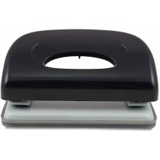 KW-TRIO Дырокол Dolphin 091X9BLACK макс.:10лист. пластик черный отв.:2 с линейкой