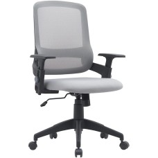 Кресло компьютерное CACTUS Кресло CS-MC313-BKGY, на колесиках, сетка/ткань, серый