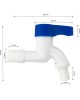 Кран водоразборный BRIMIX 589 Кран водоразборный 1/2н, металлокерамика из высокопрочного пластика АБС-БЕЛЫЙ