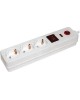 IEK Сетевой фильтр СФ-03К 1.5м (3 розетки) белый (коробка)