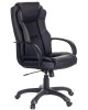 Кресло компьютерное БЮРОКРАТ Кресло руководителя CH-839 черный Leather Black эко.кожа крестов. пластик