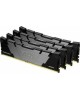 KINGSTON Память DDR4 4x16GB 3200MHz KF432C16RB12K4/64 Fury Renegade Black RTL Gaming PC4-25600 CL16 DIMM 288-pin 1.35В dual rank с радиатором Ret