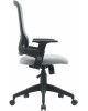 Кресло компьютерное CACTUS Кресло CS-MC313-BKGY, на колесиках, сетка/ткань, серый