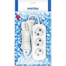 Удлинитель без заземления SMARTBUY (SBE-10-3-07-N) 3 гнз х 7,0 м (10А/2.2кВт, ПВС 2х1.0)
