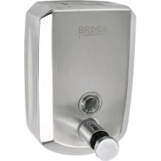 Дозатор д/жидкого мыла BRIMIX 643 Дозатор жидкого мыла настенный, металический с глазком, из нерж.стали 201, на 500 мл ХРОМ