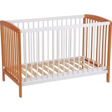 Кроватка POLINI Кроватка детская Polini kids Simple 101, белый-бук (1кор)