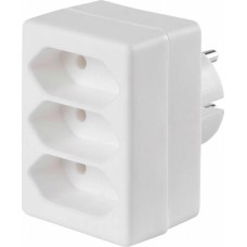 BURO Сетевой разветвитель BU-PS3F-W (3 розетки) белый (пакет ПЭ)