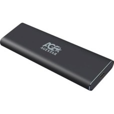 AGESTAR Внешний корпус SSD 31UBNV1C NVMe USB3.1 алюминий серый M2 2280 M-key