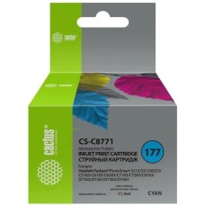 CACTUS Картридж CS-C8771, №177, голубой / CS-C8771