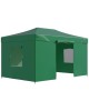 HELEX Тент садовый 4336 3x4.5х3м полиэстер зеленый