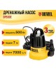 Насосы DENZEL Дренажный насос DP500E, 500 Вт, подъем 7 м, 7000 л/ч 97218