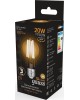GAUSS Лампа светодиодная Filament 102902120 20Вт цок.:E27 груша 220B 2700K св.свеч.бел.теп. (упак.:1шт)
