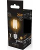GAUSS Лампа светодиодная Filament 102902120 20Вт цок.:E27 груша 220B 2700K св.свеч.бел.теп. (упак.:1шт)