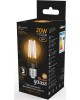 GAUSS Лампа светодиодная Filament 102902120 20Вт цок.:E27 груша 220B 2700K св.свеч.бел.теп. (упак.:1шт)