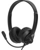 OKLICK Наушники с микрофоном Оклик HS-M500 черный 1.8м накладные оголовье (1900379)