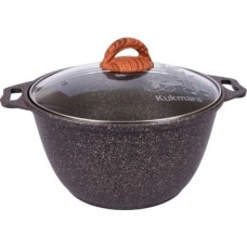 Кастрюля КУКМОР кго42а а/пр литая 4,0л стекл/кр Granit ultra original