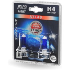 AVS Галогенная лампа ATLAS/5000К/ H4.24V.75/70W.блистер 2шт
