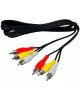Кабель RCA REXANT (17-0205) ШНУР 3 RCA - 3 RCA - 5 м