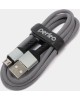 Кабель PERFEO (U4806) USB A вилка - Micro USB вилка, 2.4A, серый, 1 м, Micro Premium