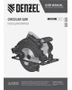 Циркулярная пила DENZEL Пила циркулярная CSH-185, 1400 Вт, 185 мм 27304