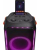 JBL Музыкальный центр PartyBox 710, 800Вт, с караоке, Bluetooth, USB, черный, оранжевый