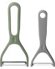 AGNESS ОВОЩЕЧИСТКА 2 В 1 , ЦВЕТ:ЗЕЛЕНЫЙ (КОР=96ШТ) МАЛ.УП.=24ШТ 671-504