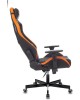 Кресло компьютерное игровое KNIGHT Кресло игровое Outrider, на колесиках, эко.кожа, черный/оранжевый/оранжевый [ outrider bo]