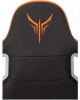Кресло компьютерное игровое KNIGHT Кресло игровое Outrider, на колесиках, эко.кожа, черный/оранжевый/оранжевый [ outrider bo]