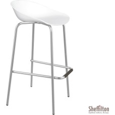 Стул барный SHEFFILTON Стул барный SHT-ST19/S29 белый/хром лак