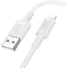 Кабель BOROFONE (6941991116346) BX112 2.4A PD 27W USB-Lightning 8 Pin 1 m белый