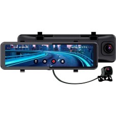 TRENDVISION Видеорегистратор CarPlay Mirror, черный