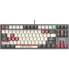 A4TECH Клавиатура Bloody S87 Pixels Red механическая серый/белый USB Multimedia for gamer LED (S87 PIXELS)