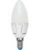 Лампа светодиодная UNIEL (UL-00002413) LED-C37 7W/WW/E14 свеча Теплый белый свет